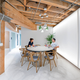 Internally-lit fabric walls.